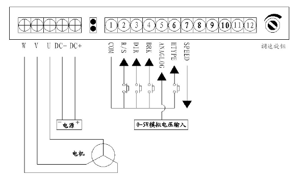 無刷驅(qū)動器接線圖
