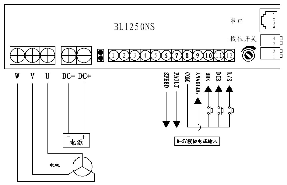 無刷驅動器接線圖